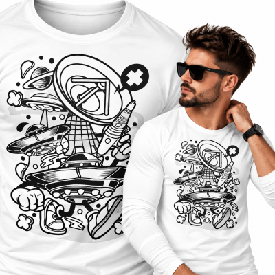 LONGSLEEVE ANIMOWANY  UFO